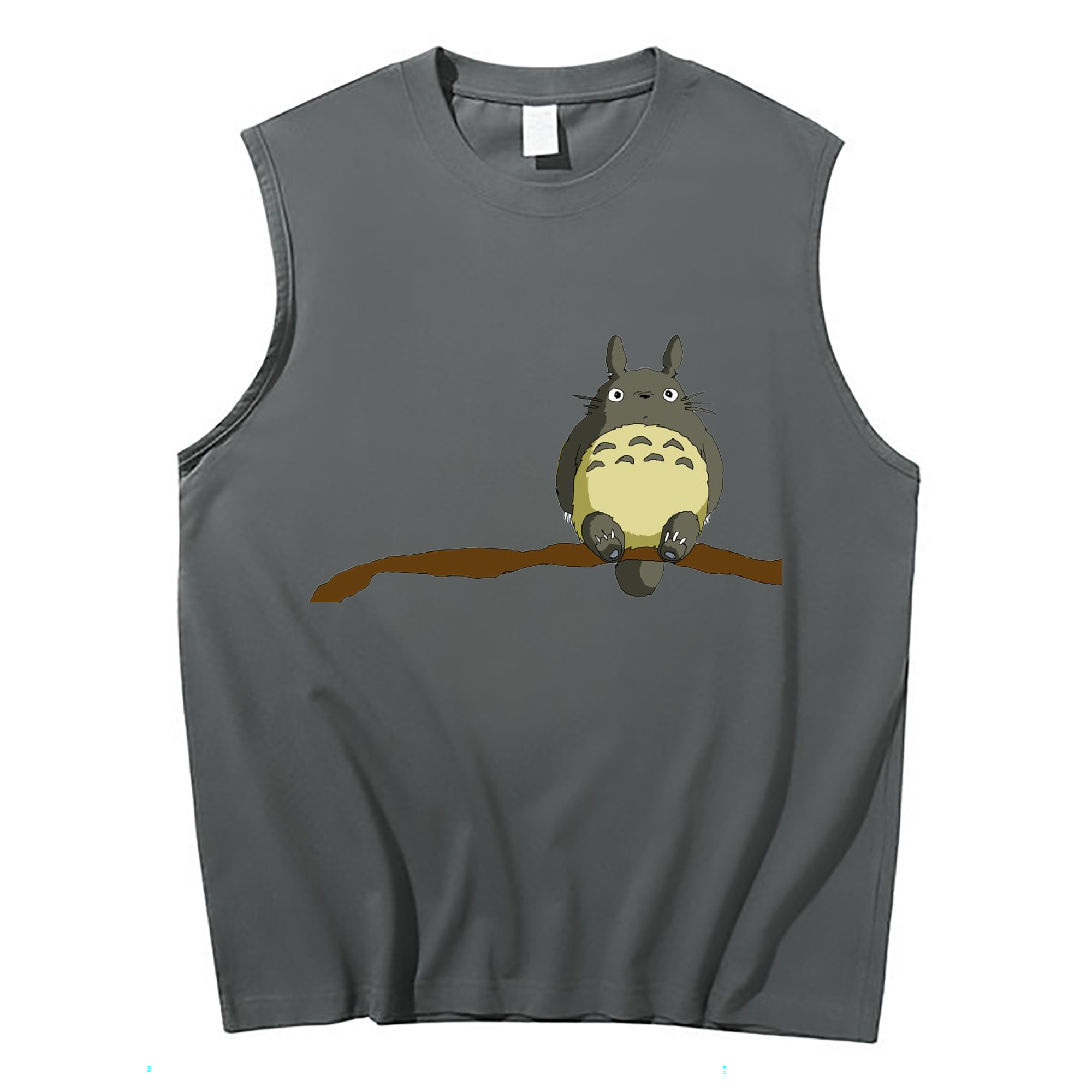 （画像用） となりのトトロ 草壁メイ 草壁サツキ My Neighbor Totoro Satsuki Kusakabe Mei Kusakabe コットン100％タンクトップ（フロントプリント）
